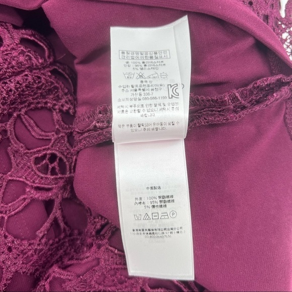 NWT Lauren Ralph Lauren Red Floral Lace Sleeveless Evening Dress Size 6 - Picture 9 of 11